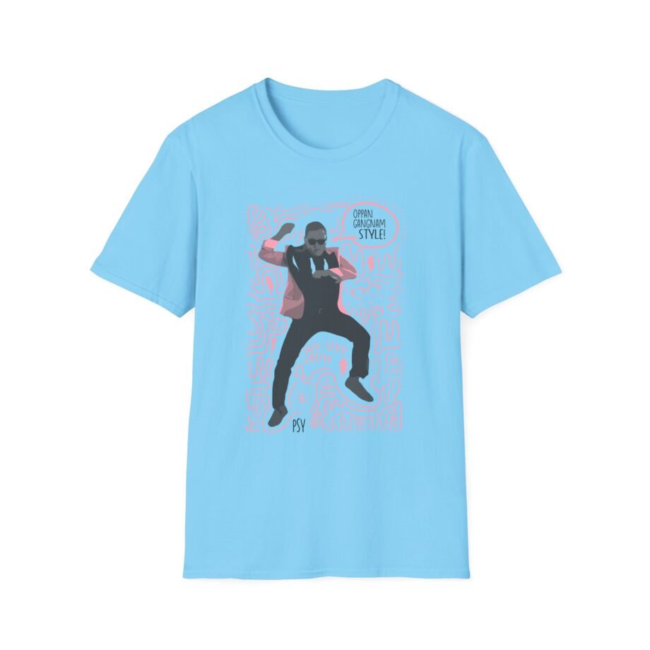 PS Gangnam Scribbles Dance Unisex Softstyle T-shirt
