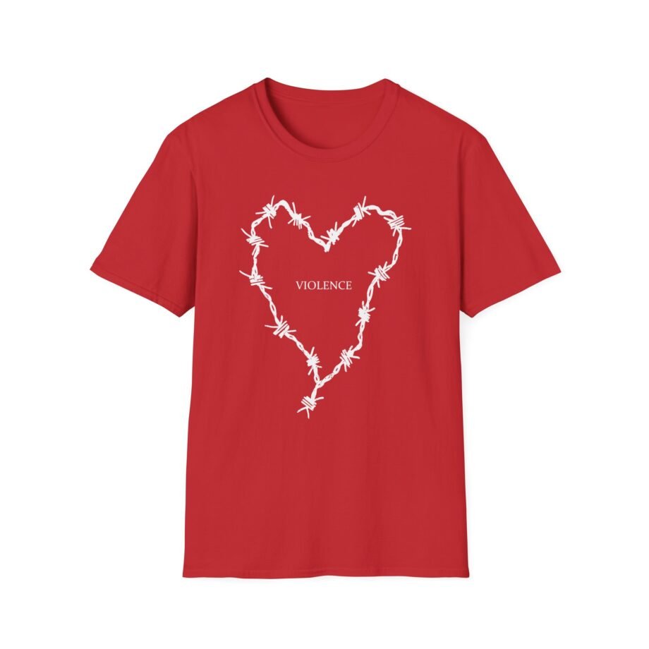 Frank Iero Barbed Wire Hear Unisex Softstyle T-Shirt