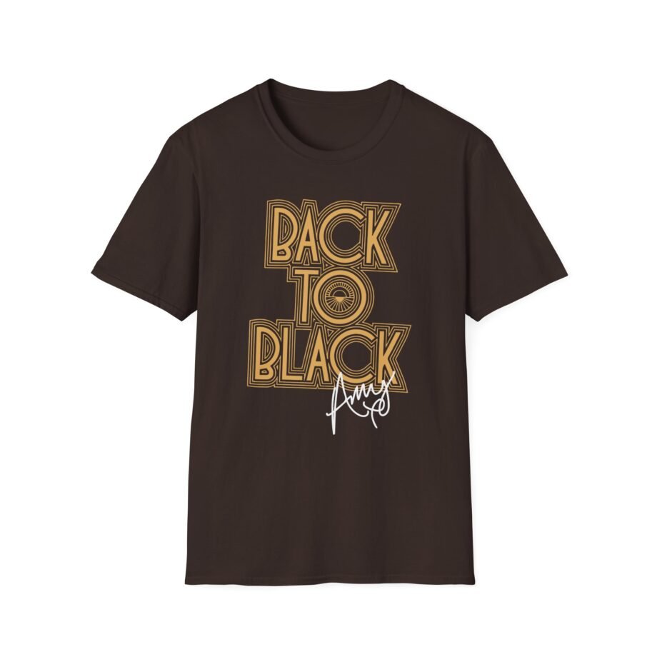 Amy Winehouse Back to Black Unisex Softstyle T-Shirt