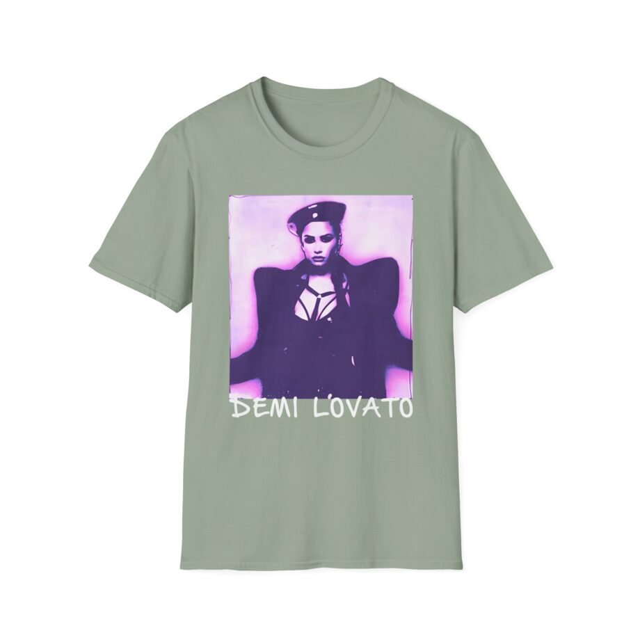 Demi Lovato Lilac Gradient Photo Unisex Softstyle T-Shirt