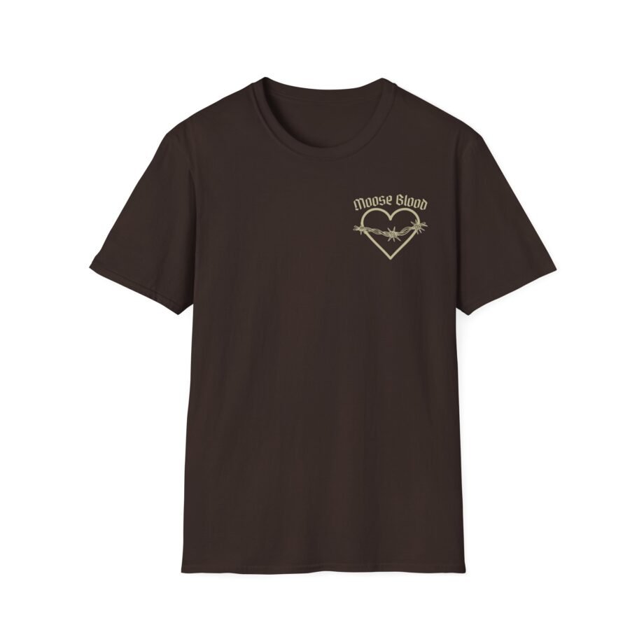 Moose Blood Barbed Wire Heart Unisex Softstyle T-Shirt