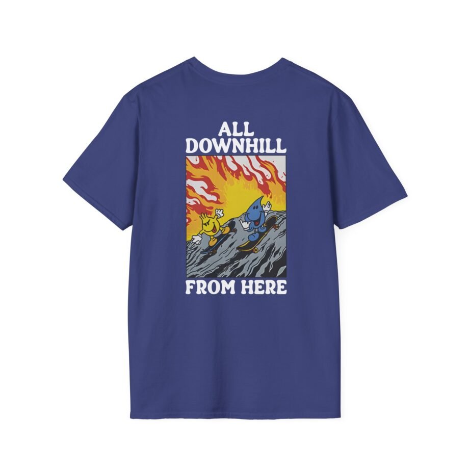 New Found Glory It’s All Downhill From Here Flame Unisex Softstyle T-Shirt
