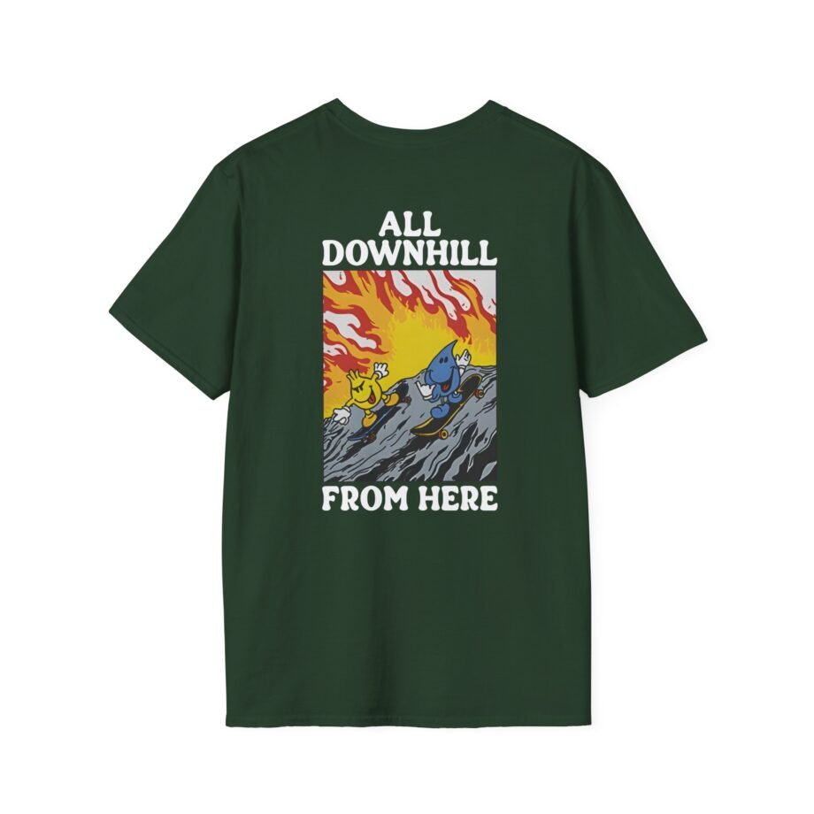New Found Glory It’s All Downhill From Here Flame Unisex Softstyle T-Shirt