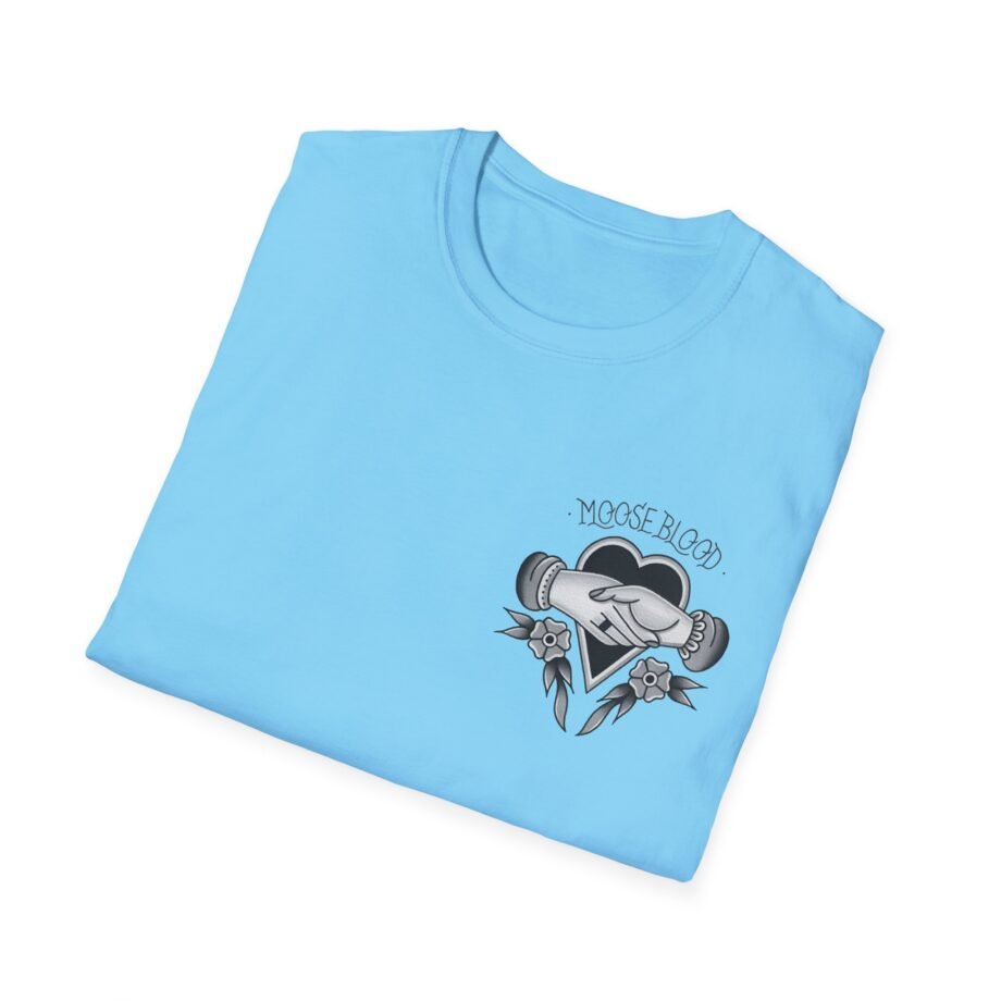 Moose Blood Traditional Tattoo Desig Unisex Softstyle T-Shirt