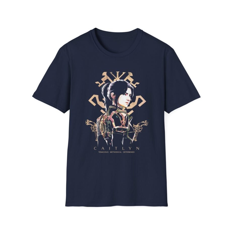Arcane League of Legends Caitlyn With Kiramman Insignia Unisex Soft-style T-shirt