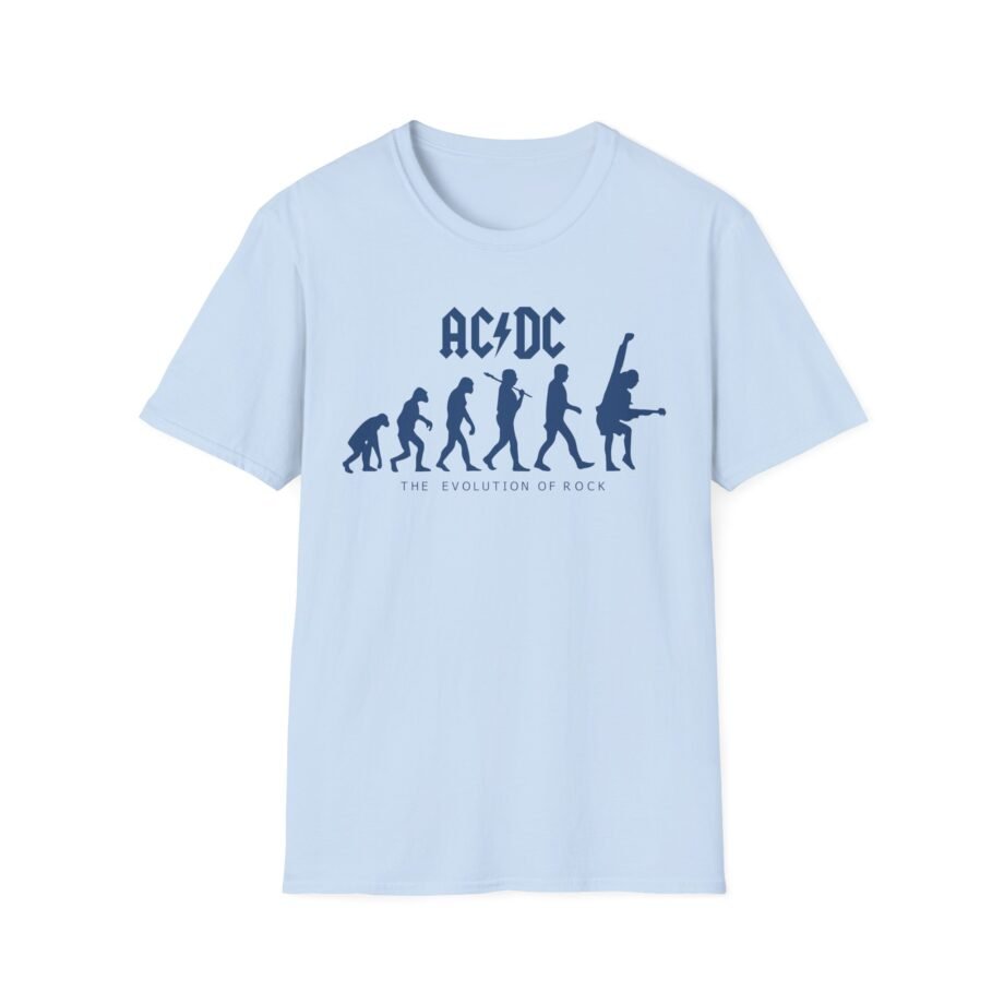 Acdc Evolution of Rock Unisex Softstyle T-Shirt