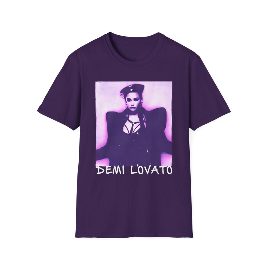 Demi Lovato Lilac Gradient Photo Unisex Softstyle T-Shirt