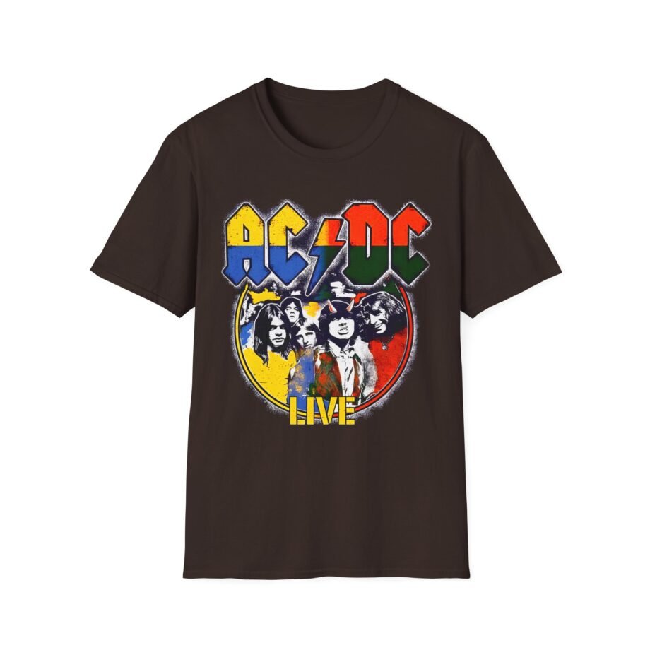 Acdc Live Colorblock Unisex Softstyle T-Shirt