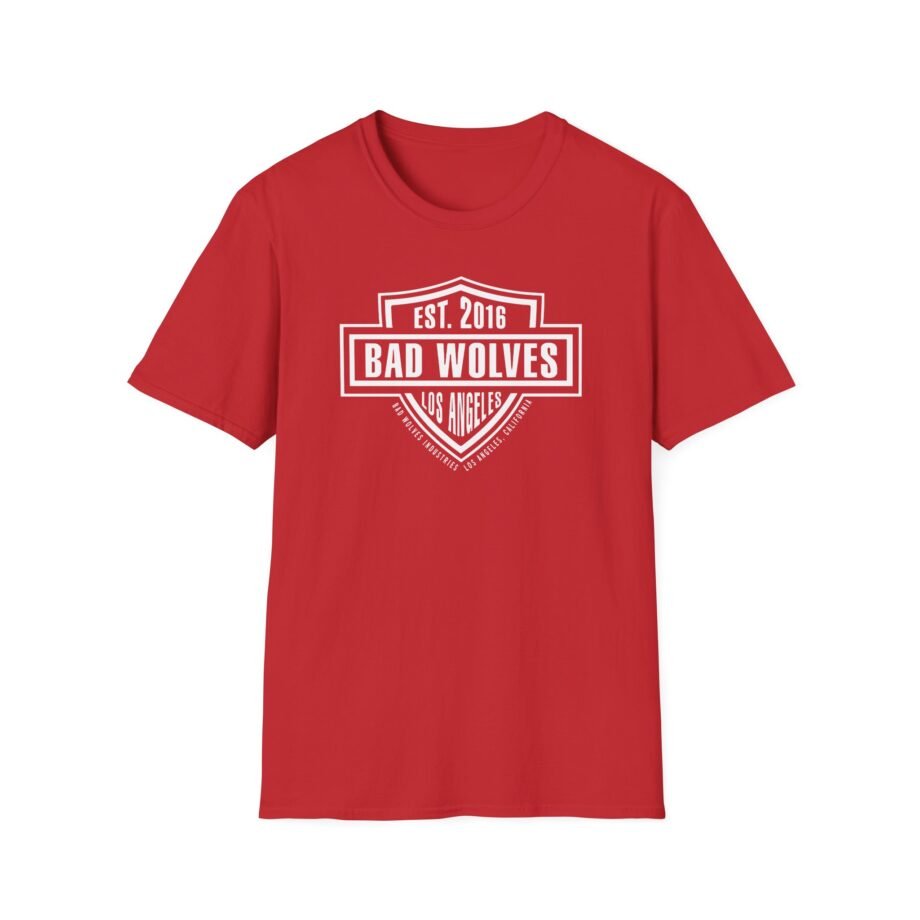 Bad Wolves Los Angeles Ca Shield Unisex Softstyle T-Shirt