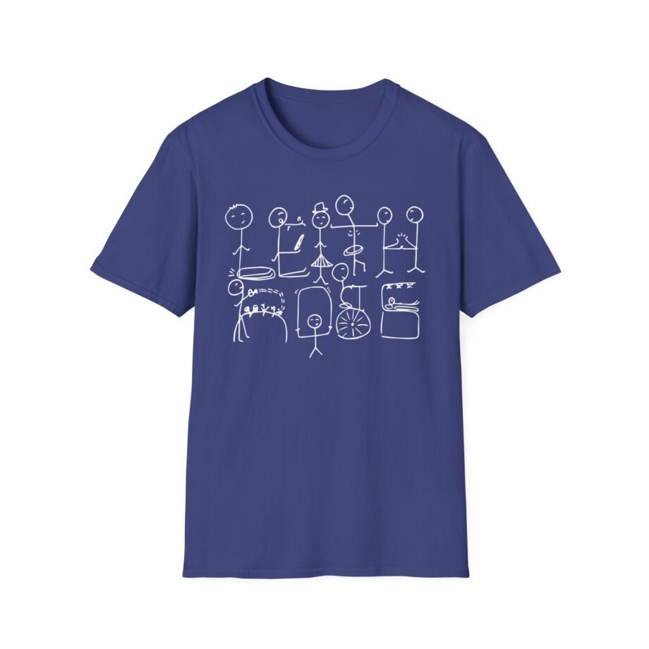 Leith Ross Stick Figures  Unisex Softstyle T-Shirt