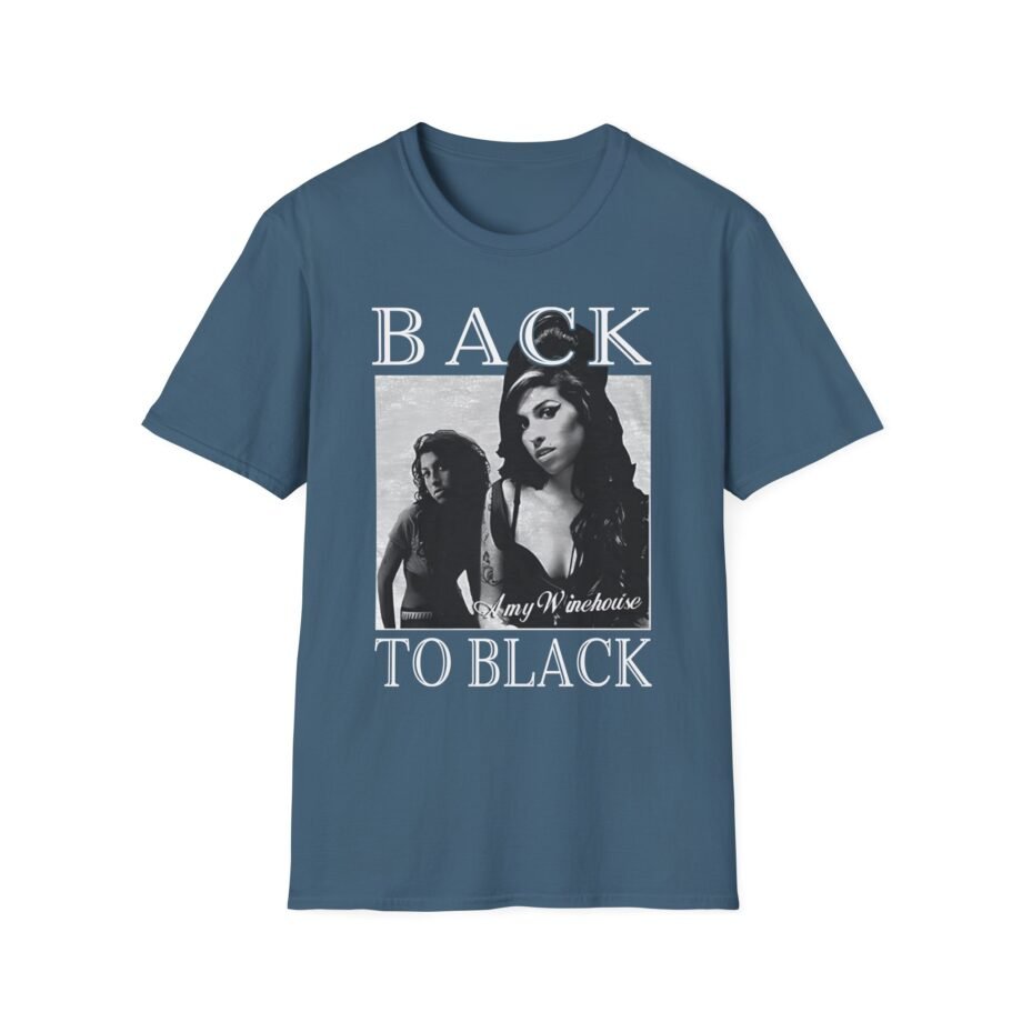 Amy Winehouse Back to Black Unisex Softstyle T-Shirt
