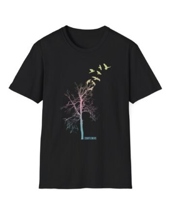 Courteeners Pastel Ombre Tree Unisex Softstyle T-Shirt