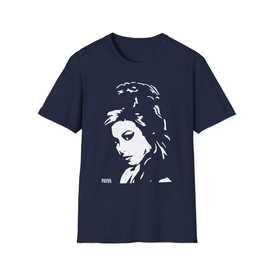 Amy Winehouse Mono Faces Unisex Softstyle T-Shirt