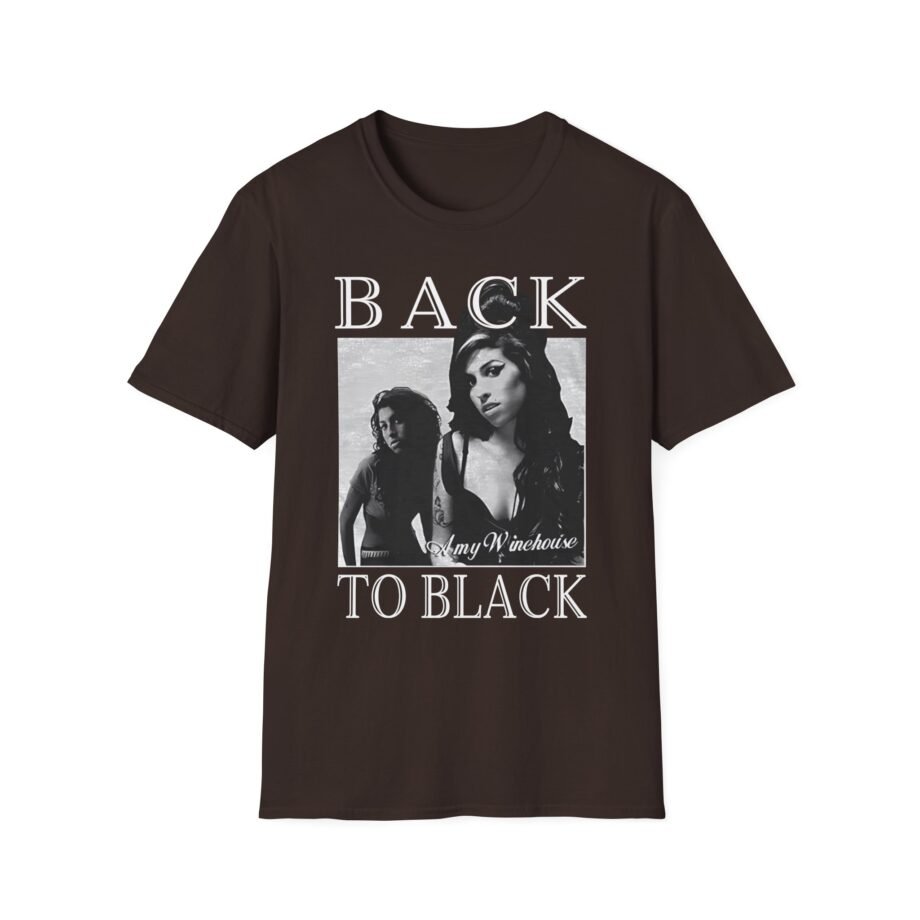 Amy Winehouse Back to Black Unisex Softstyle T-Shirt