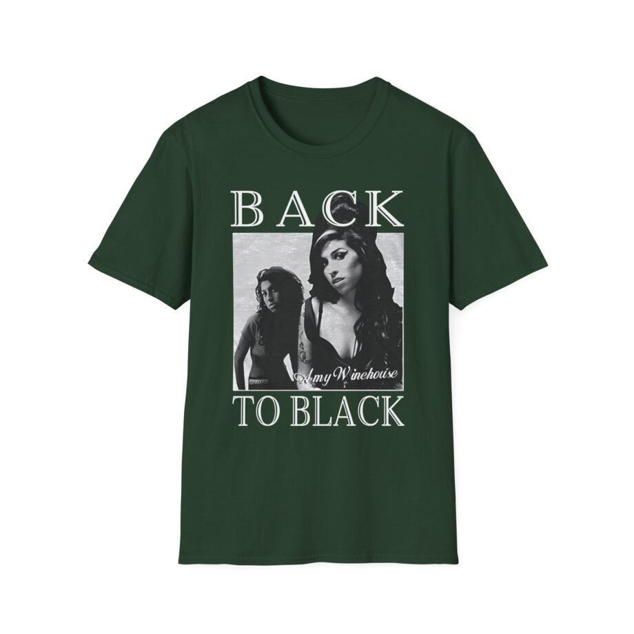Amy Winehouse Back to Black Unisex Softstyle T-Shirt