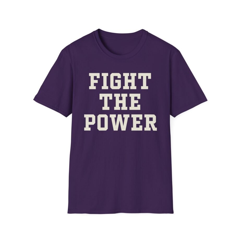 Public Enemy Fight the Power Text Unisex Softstyle T-Shirt