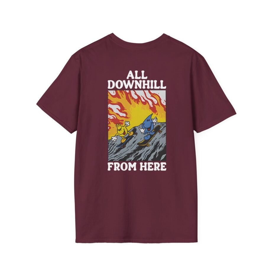New Found Glory It’s All Downhill From Here Flame Unisex Softstyle T-Shirt