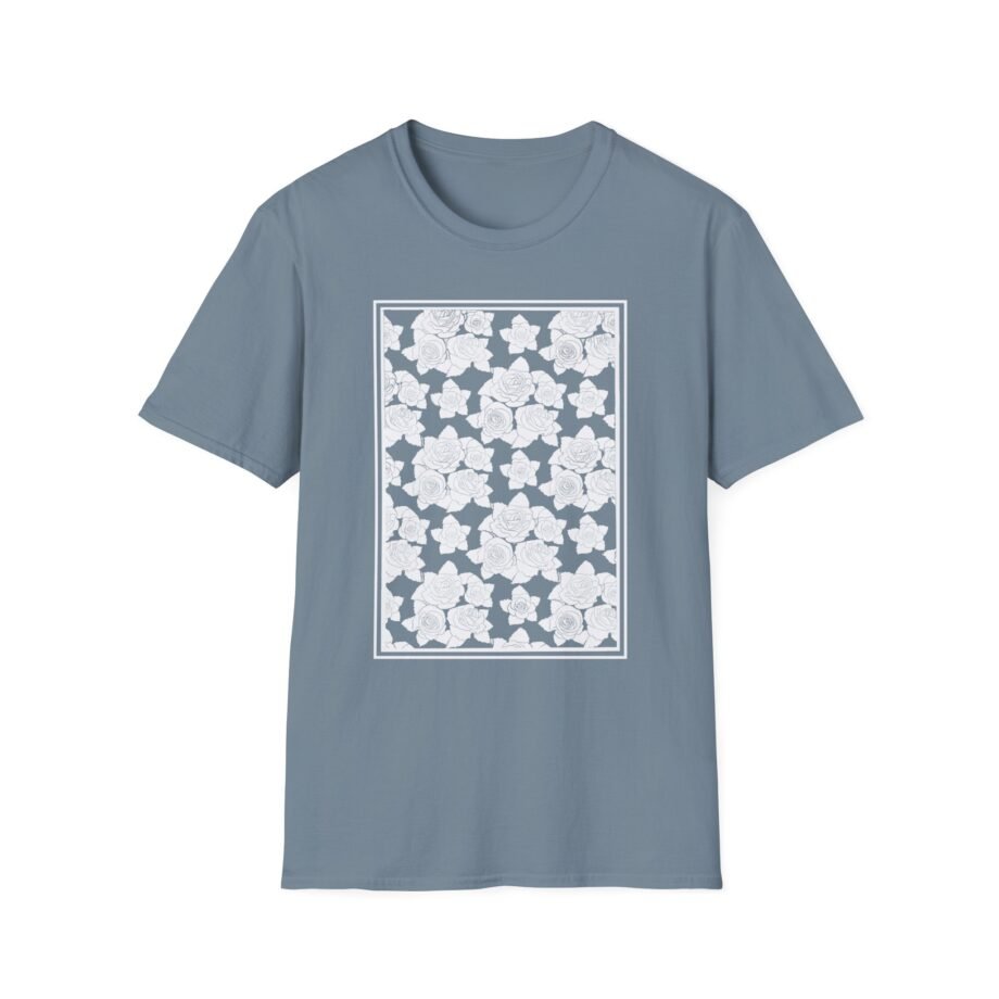 Smoke Floral Unisex Softstyle T-Shirt