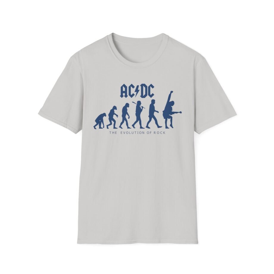 Acdc Evolution of Rock Unisex Softstyle T-Shirt