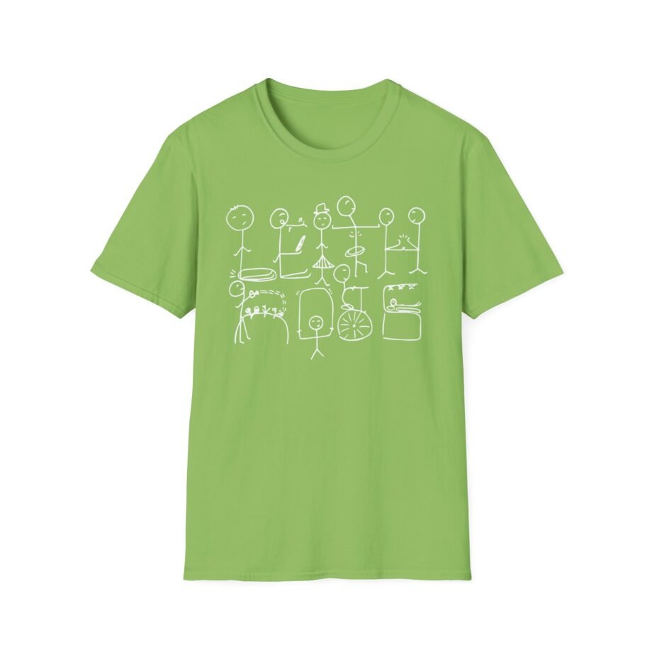 Leith Ross Stick Figures  Unisex Softstyle T-Shirt