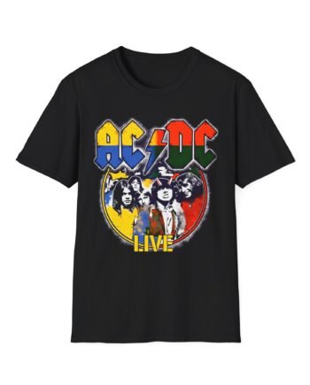 Acdc Live Colorblock Unisex Softstyle T-Shirt