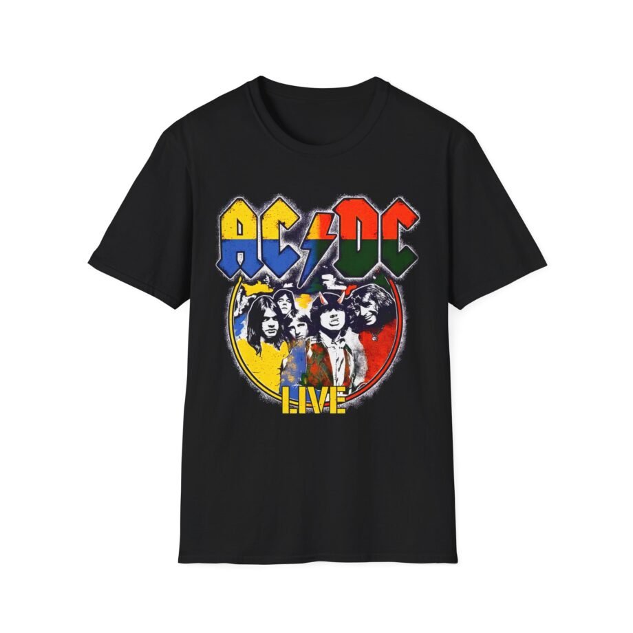 Acdc Live Colorblock Unisex Softstyle T-Shirt
