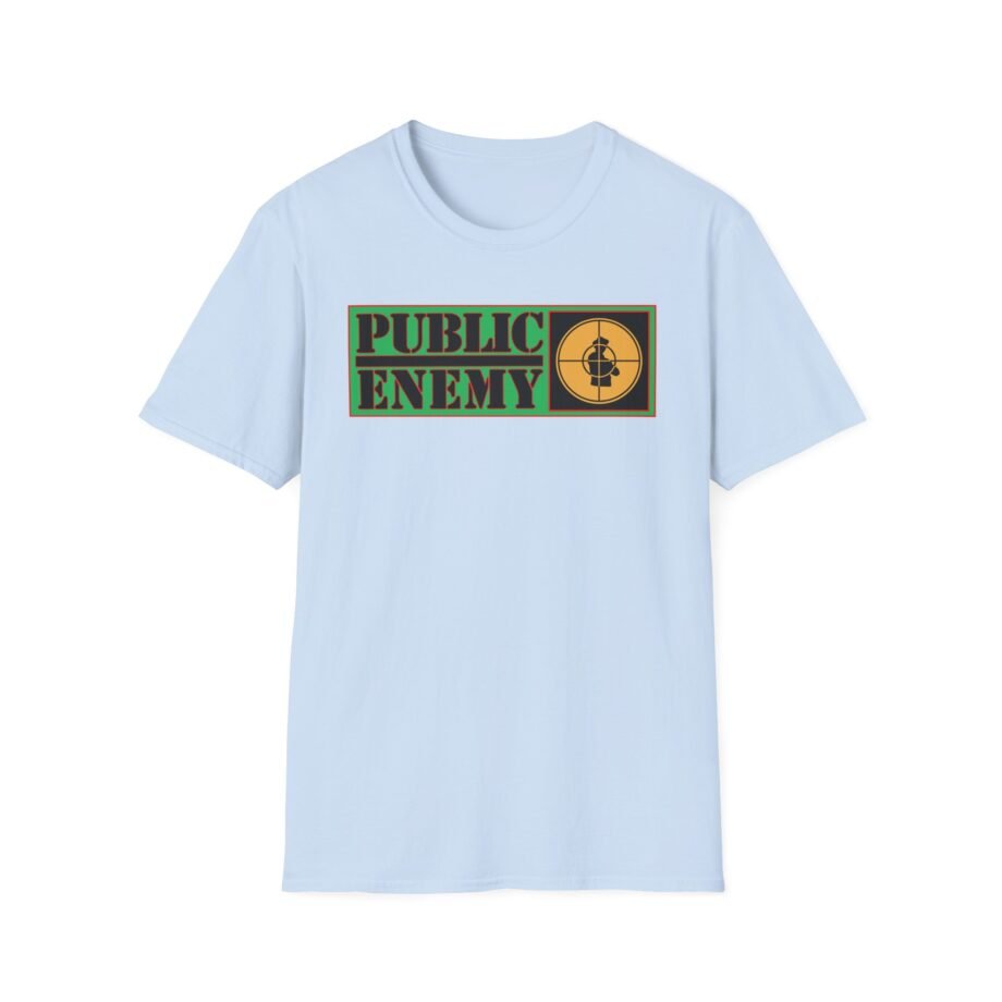 Public Enemy Nation Stack Text Unisex Softstyle T-Shirt
