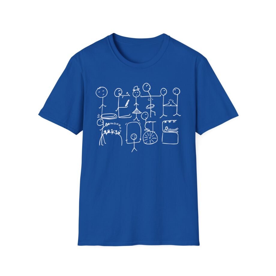 Leith Ross Stick Figures  Unisex Softstyle T-Shirt