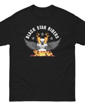 Black Star Riders  Winged Fire Skull Unisex classic tee
