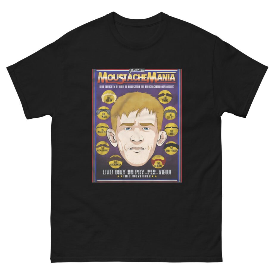 Almighty Moustache Mania Unisex classic tee