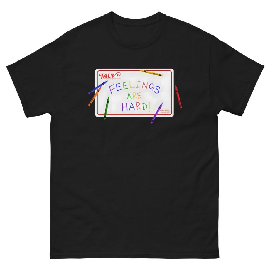 Lauv Feelings Are Hard! Crayon Unisex classic tee