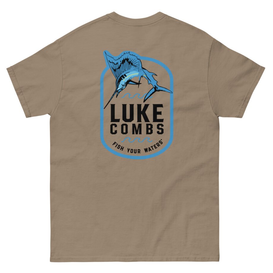 Luke Combs Fish Your Waters Sailfish Unisex classic tee