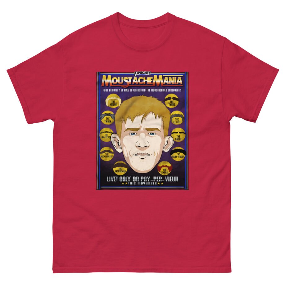 Almighty Moustache Mania Unisex classic tee