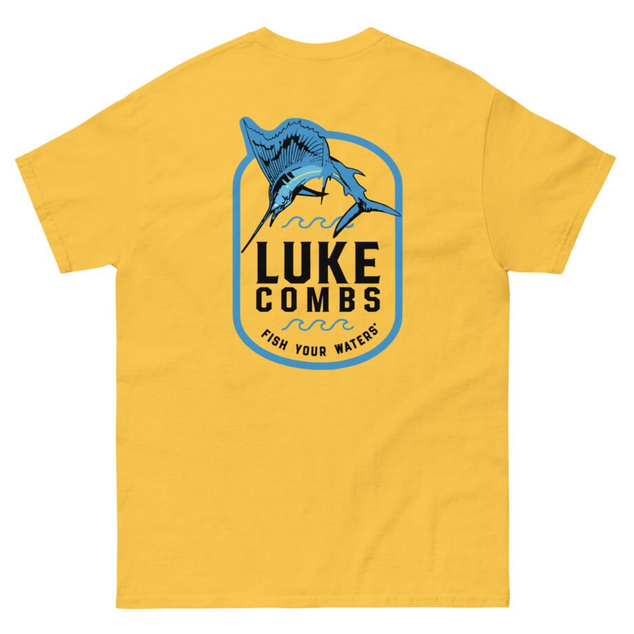 Luke Combs Fish Your Waters Sailfish Unisex classic tee