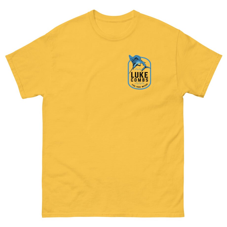 Luke Combs Fish Your Waters Sailfish Unisex classic tee