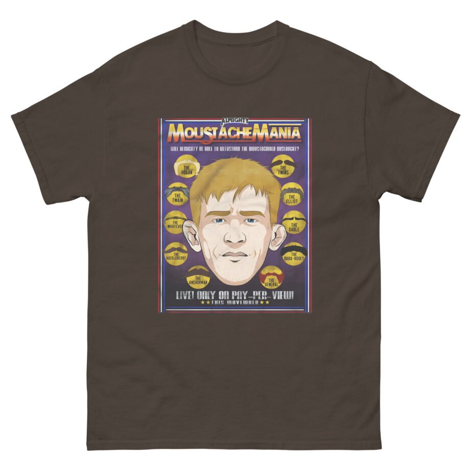 Almighty Moustache Mania Unisex classic tee