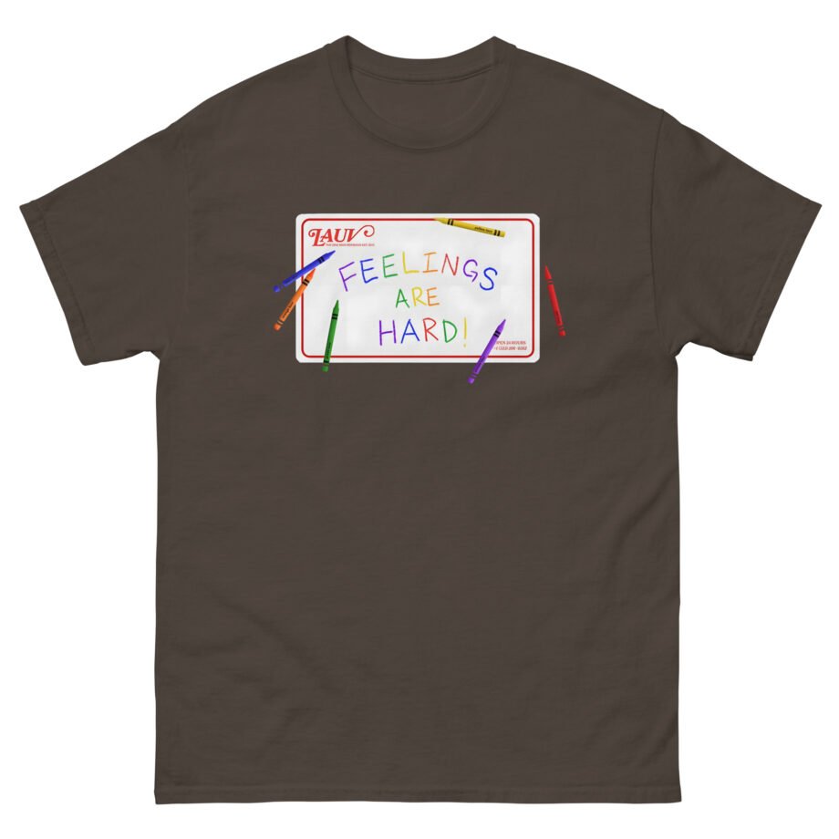 Lauv Feelings Are Hard! Crayon Unisex classic tee
