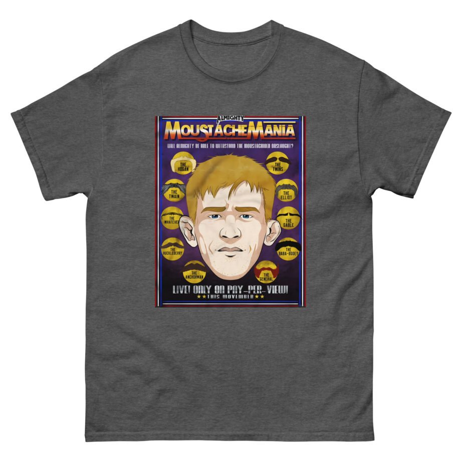 Almighty Moustache Mania Unisex classic tee