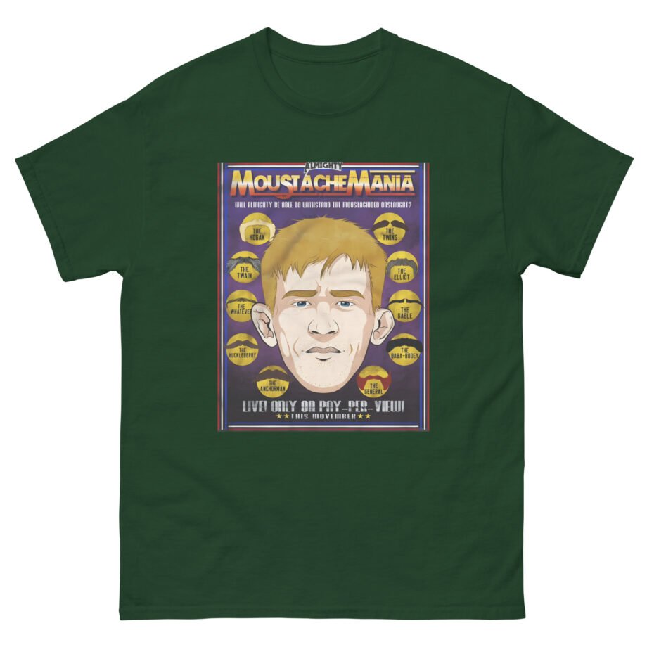 Almighty Moustache Mania Unisex classic tee