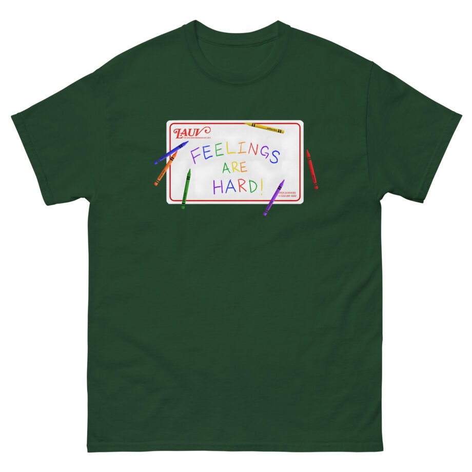 Lauv Feelings Are Hard! Crayon Unisex classic tee