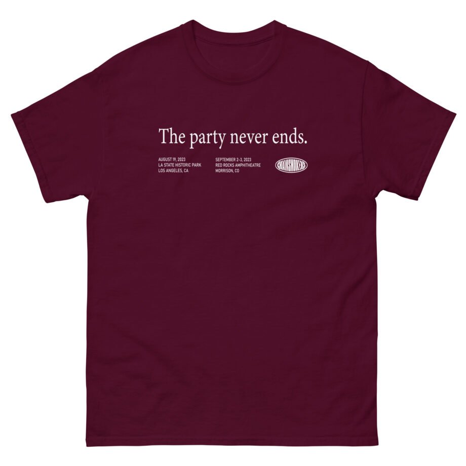 The Chainsmokers The Party Never Ends Unisex classic tee