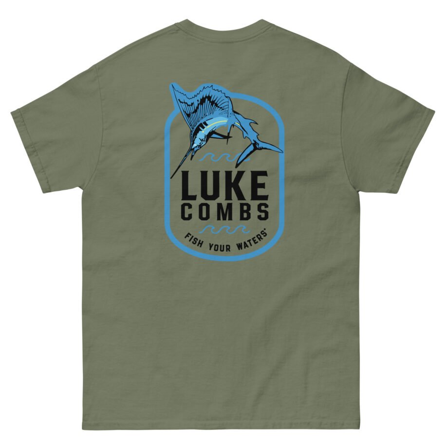 Luke Combs Fish Your Waters Sailfish Unisex classic tee