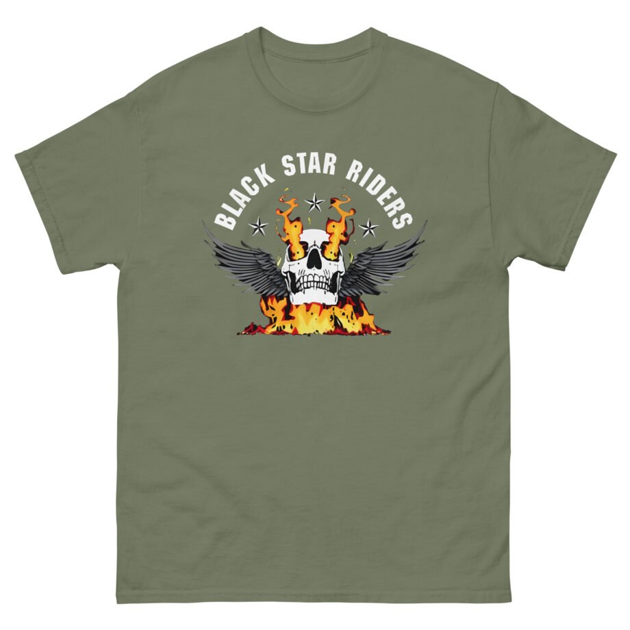 Black Star Riders  Winged Fire Skull Unisex classic tee