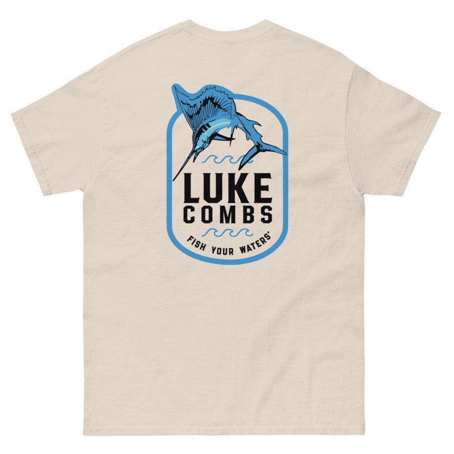 Luke Combs Fish Your Waters Sailfish Unisex classic tee