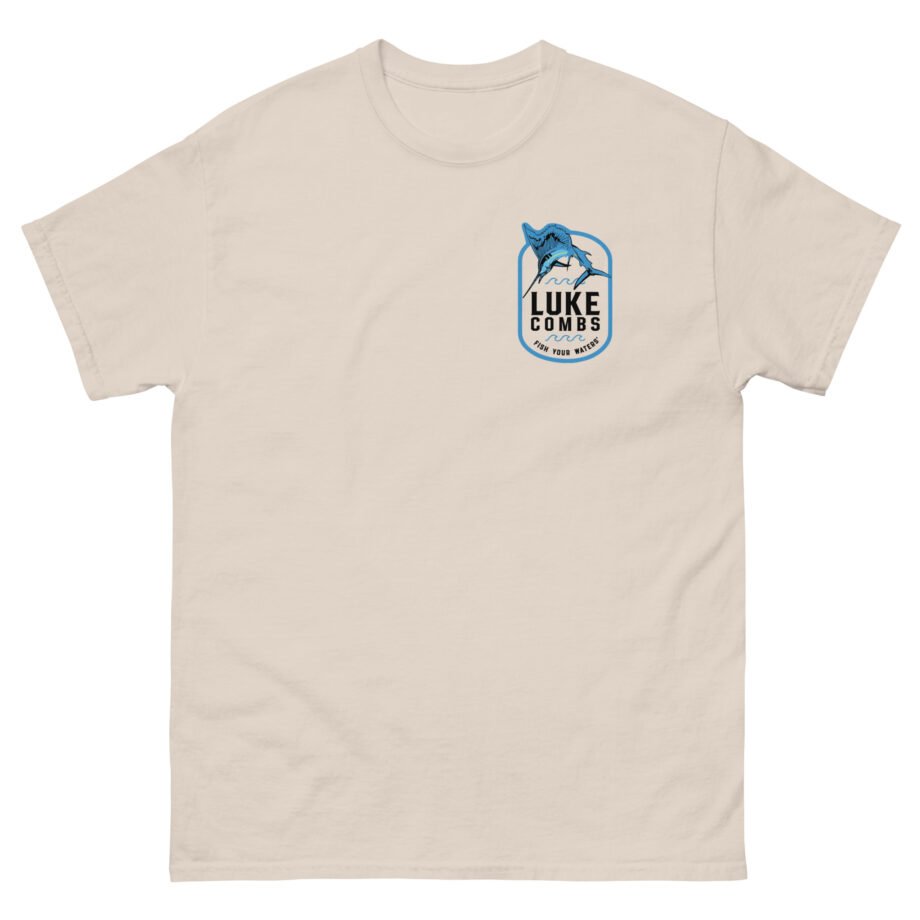 Luke Combs Fish Your Waters Sailfish Unisex classic tee