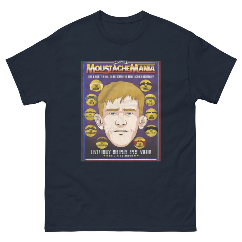 Almighty Moustache Mania Unisex classic tee