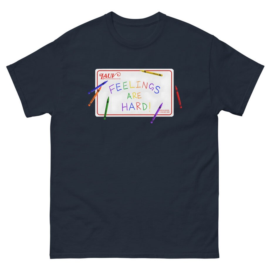 Lauv Feelings Are Hard! Crayon Unisex classic tee