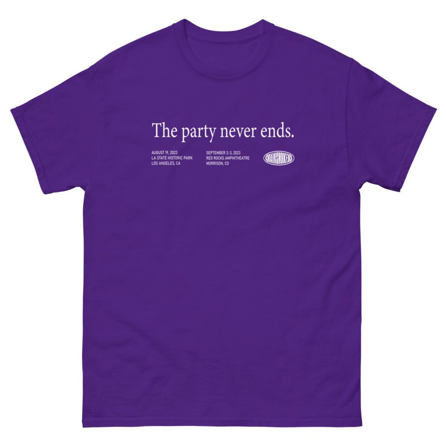 The Chainsmokers The Party Never Ends Unisex classic tee