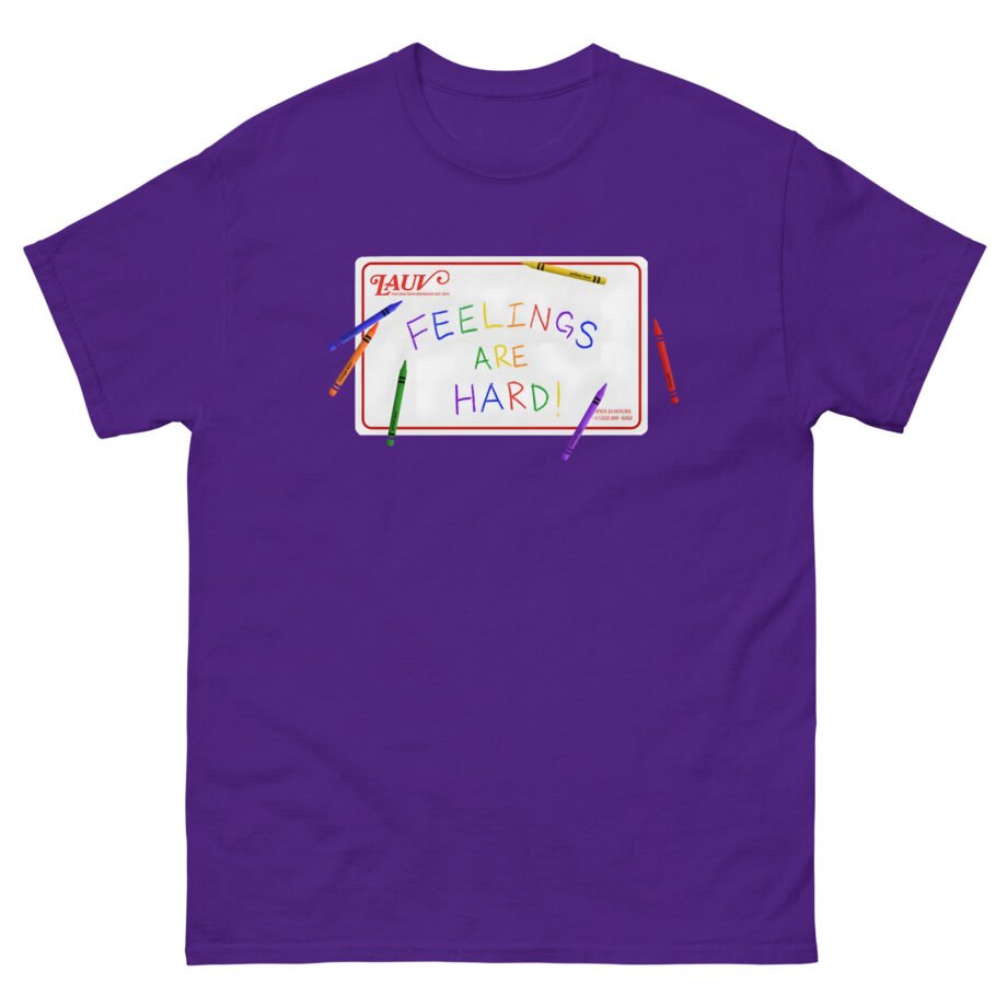 Lauv Feelings Are Hard! Crayon Unisex classic tee