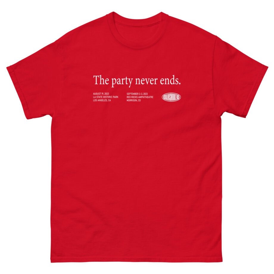 The Chainsmokers The Party Never Ends Unisex classic tee